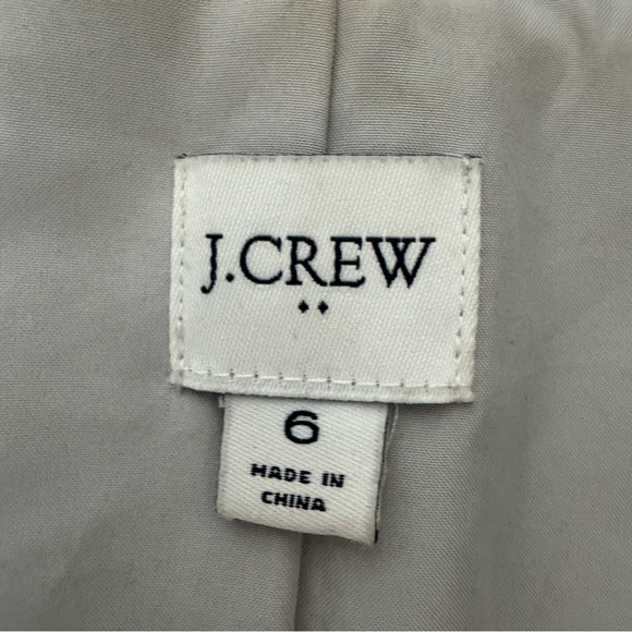 J. Crew wool blend funnel neck Light Gray minimalist, normcore Pea Coat - Picture 4 of 8